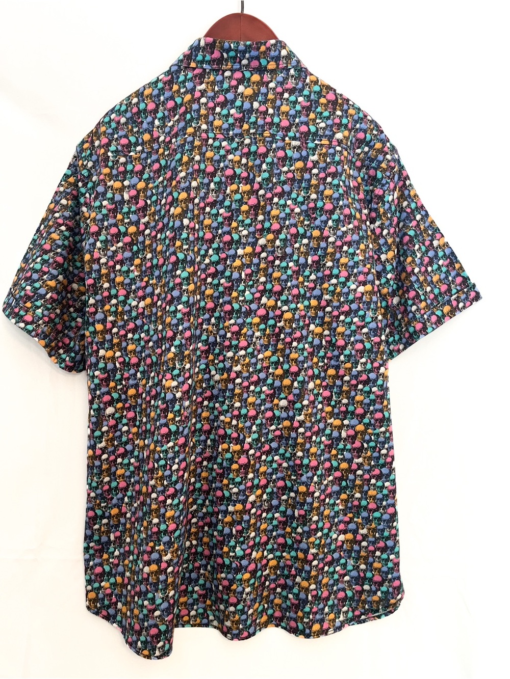 Robert Graham Skull Party Short Sleeve Shirt 4XL - Picture 2 of 11